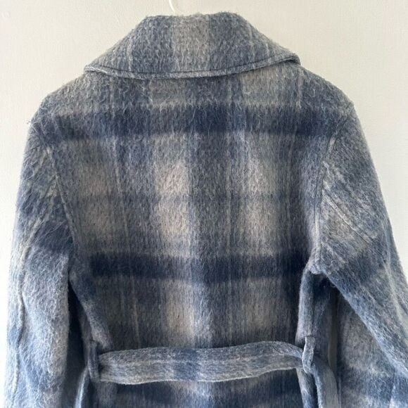 Tahari Sky Blue Stacie Wool Blend Peacoat Size XS Classic Cozy Fall Winter - Picture 7 of 9